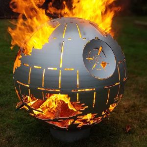 Click Here to View Our Selection of Fire Pits including the Death Star Fire Pit on Fire