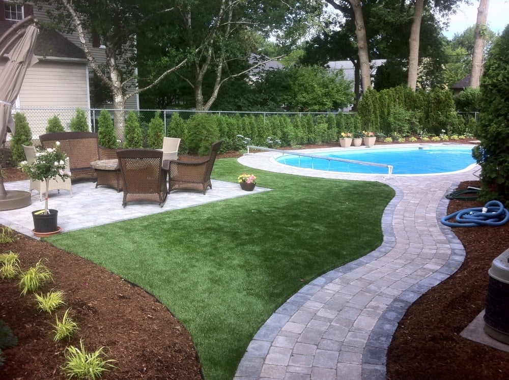 Click Here to see our selection of Rymar Synthetic Grass In Backyards
