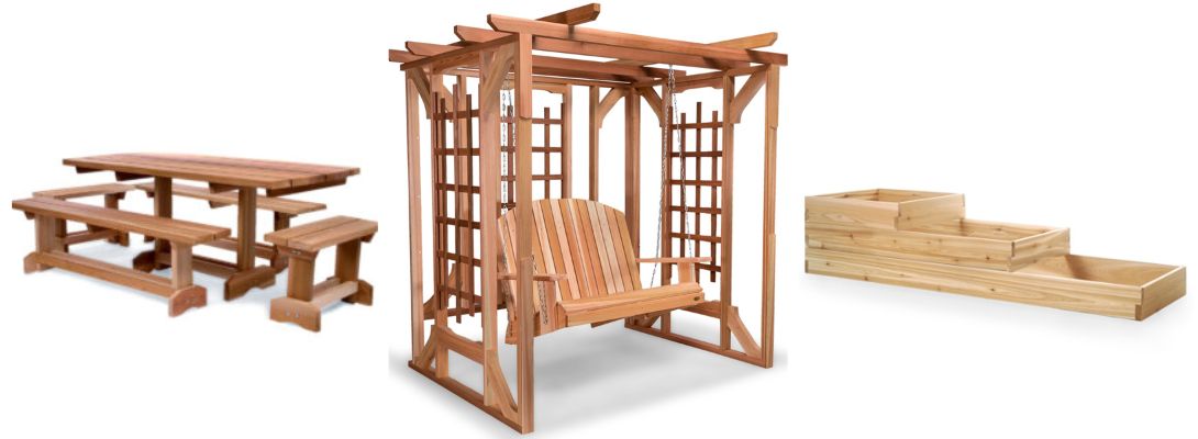 Cedar Outdoor Furniture and Structures