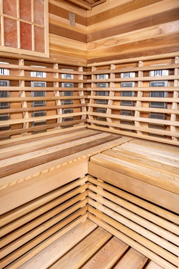 Inside Infrared Sauna