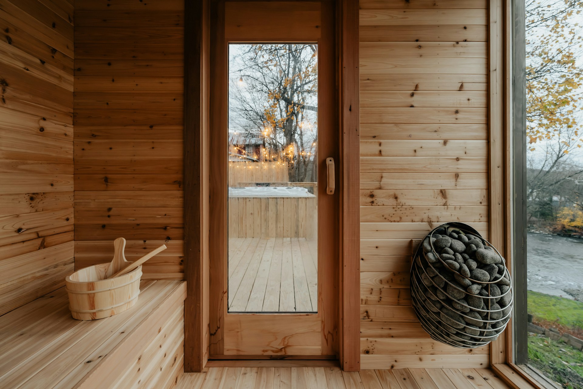 outdoor sauna