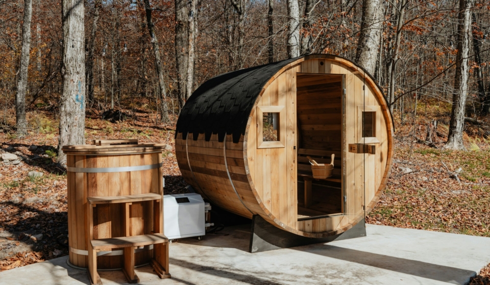 outdoor sauna
