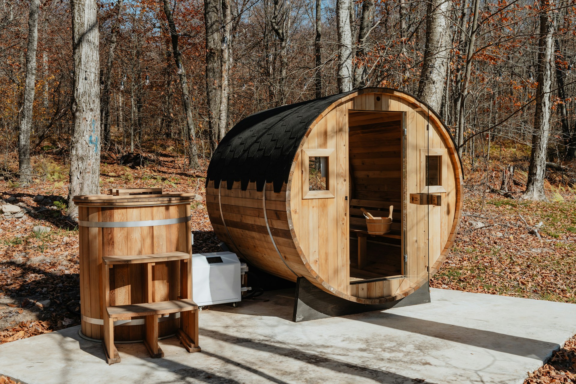 outdoor sauna