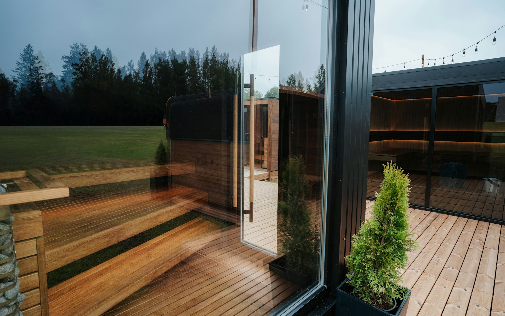 wooden sauna