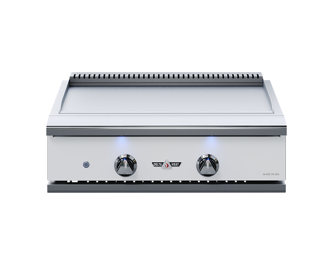 32" Delta Heat Teppanyaki Grill, White Control Panel