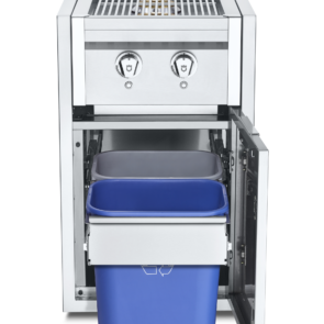 Crown Verity Infinite Series small cabinet with dual side burner, garbage holder and light package