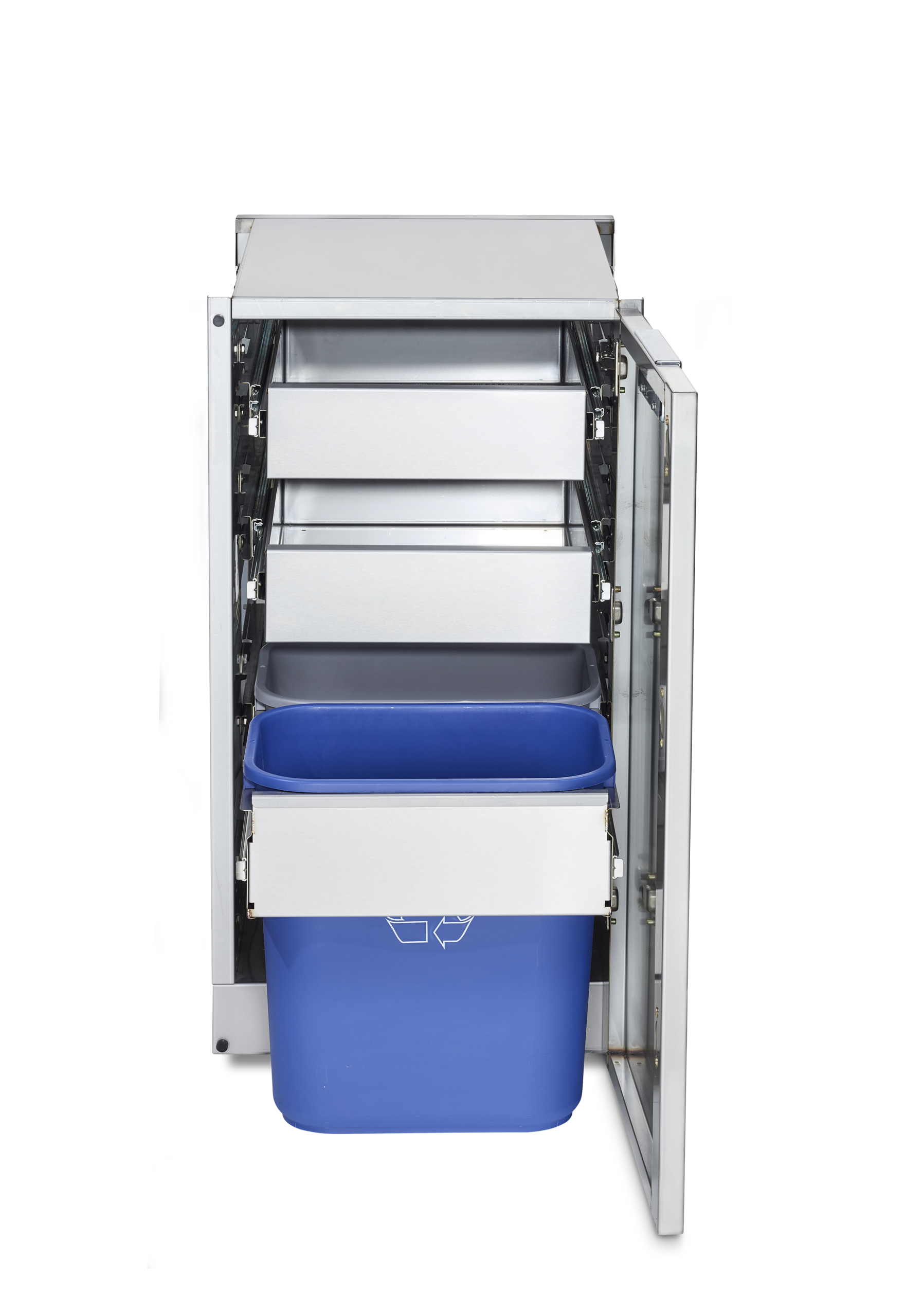 Infinite Series Cabinet Module with Garbage Holder & Double Drawer - Image 4