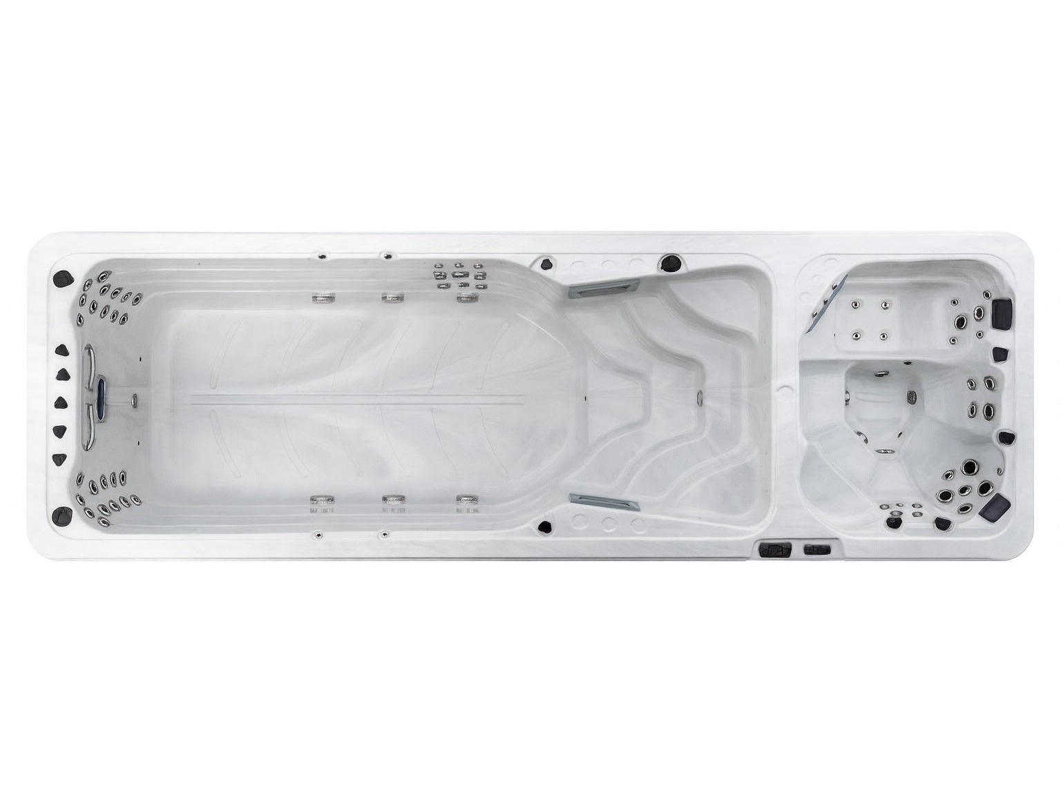 Swim Fit Riverpace Dual EX swim spa top view